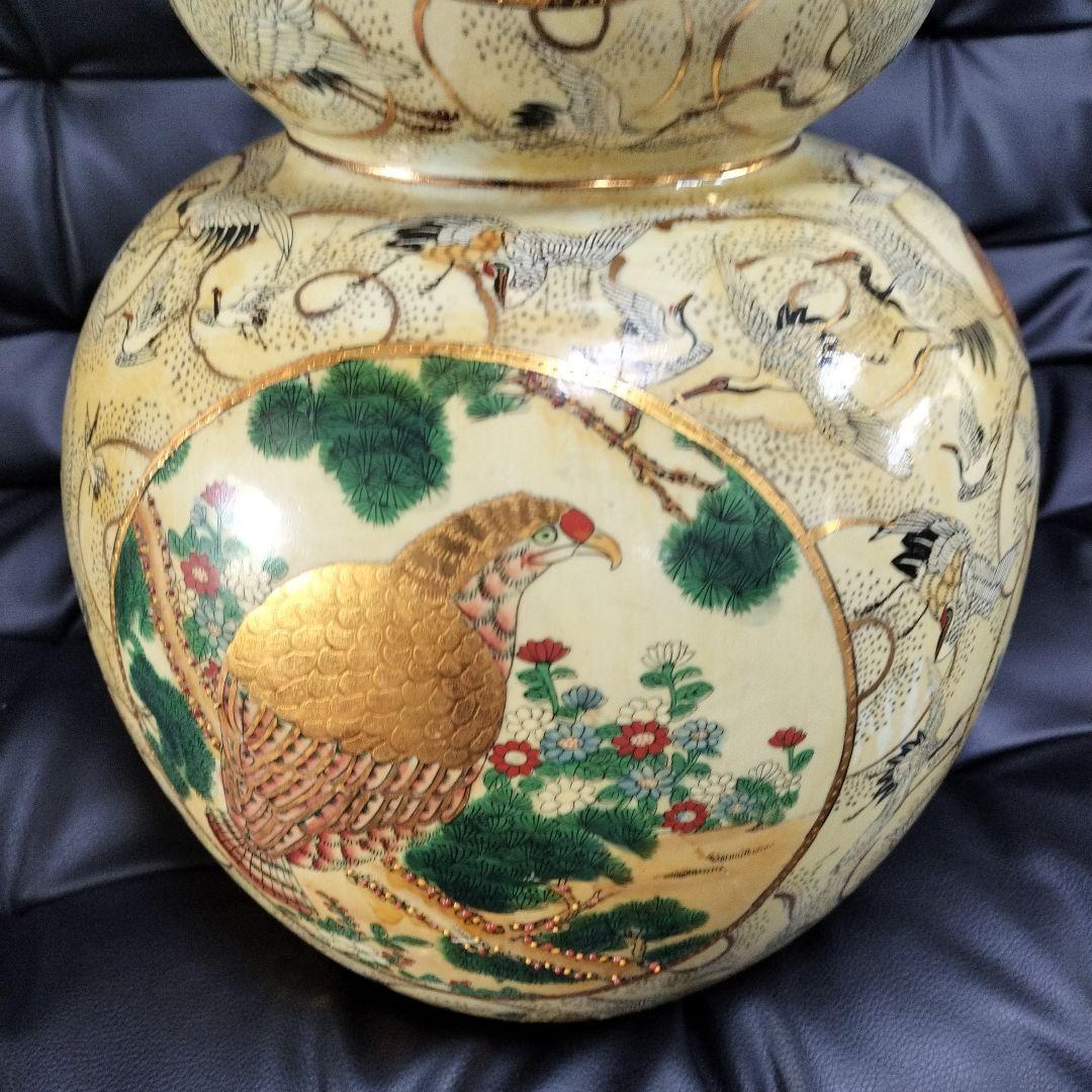 薩摩焼 61cm 瓢箪 飾り壷 骨董 アンティーク