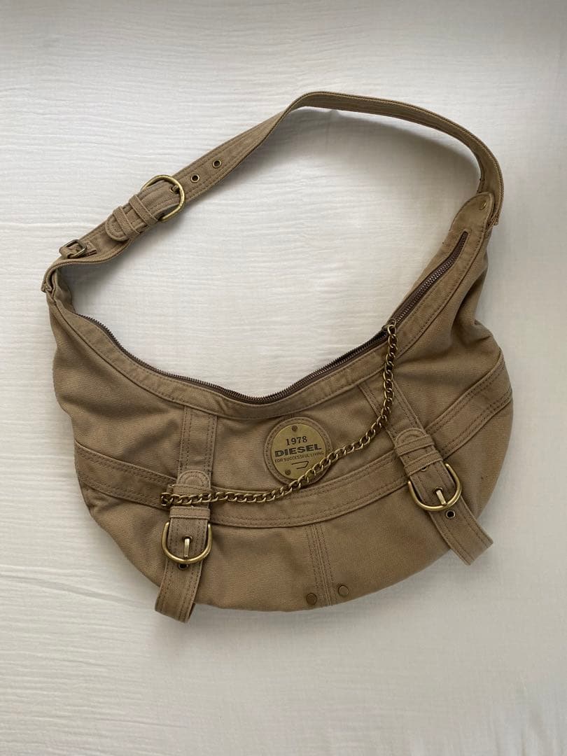 【archive】00s~ DIESEL ショルダーバッグ カーキ