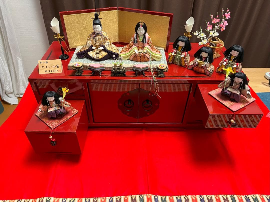 コンパクトに収納　ひな人形：やよい小箱：柿沼東光作