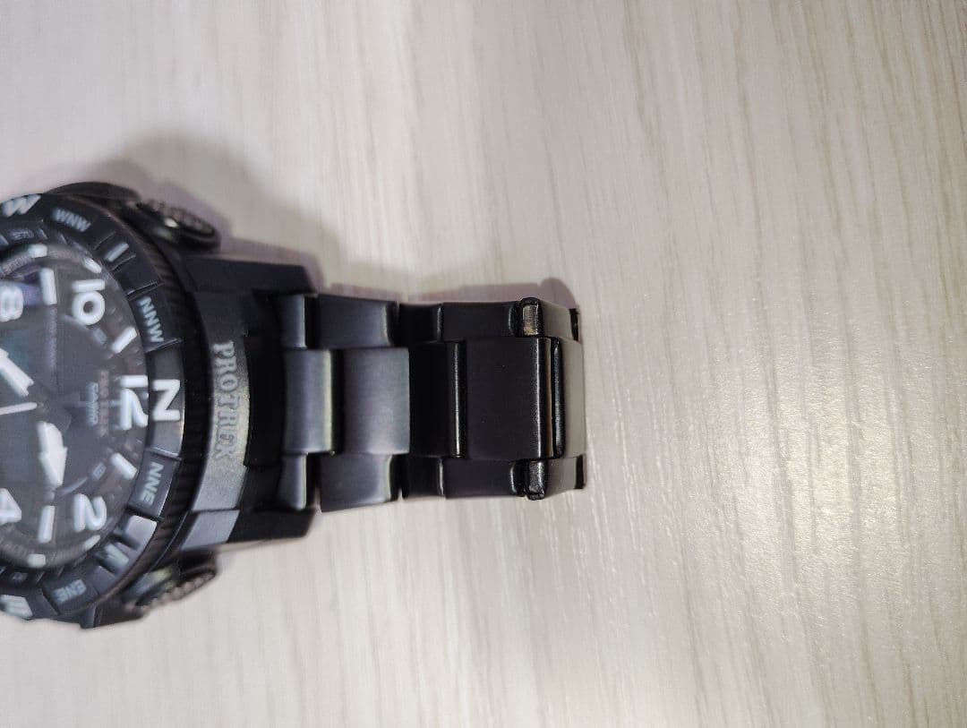 PRO TREK ブラック アナログ腕時計