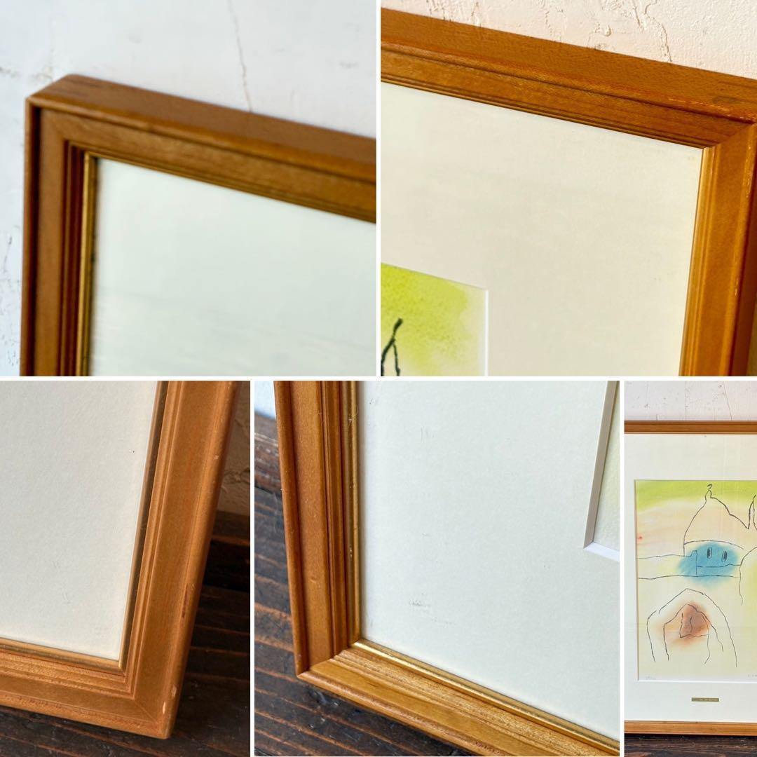 ⑩絵画 リトグラフ セット 冬島大二郎 他 直筆サイン入 インテリア 額縁