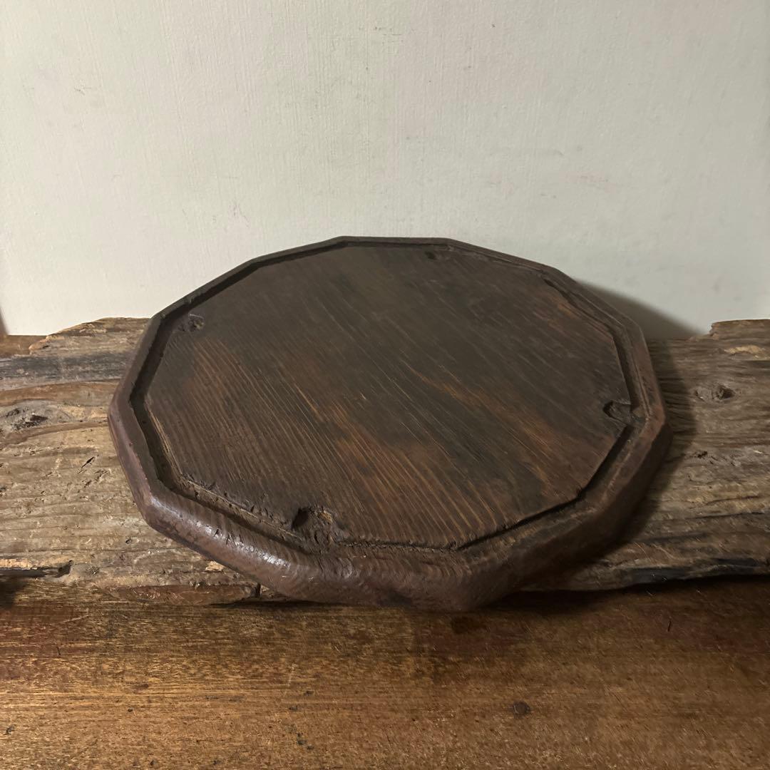 李朝十二角膳天板その66 盆.古道具.骨董品.韓国骨董. Antique.酒器盆