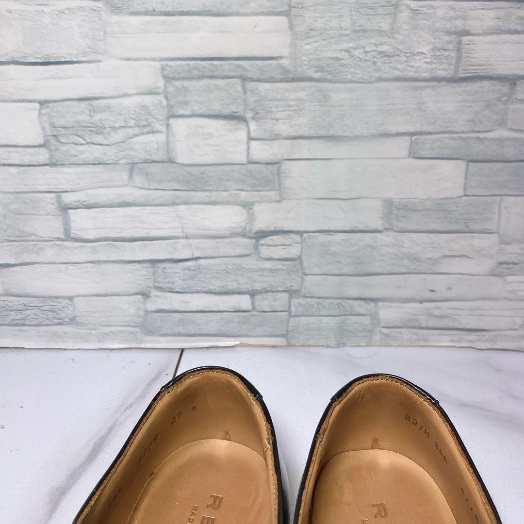 美品 REGAL 811R ビジネスシューズ ストレートチップ 本革 黒 27