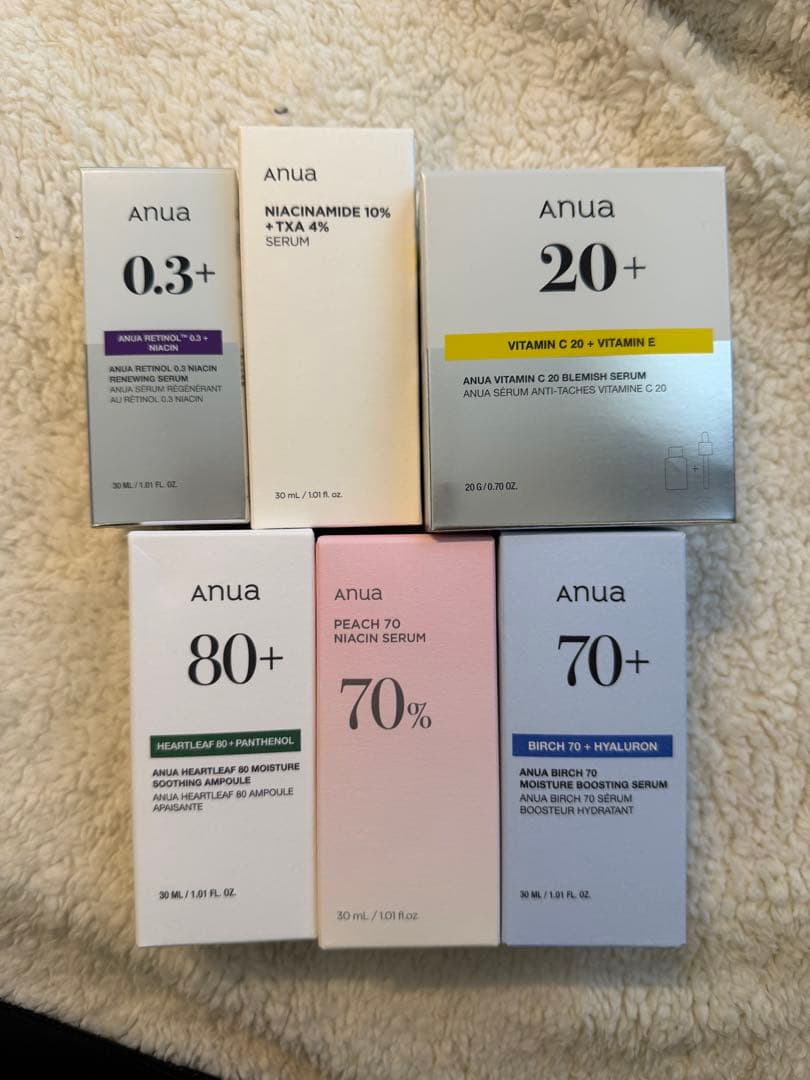 【最終値下げ】Anua 美容液 セラム 6本セット