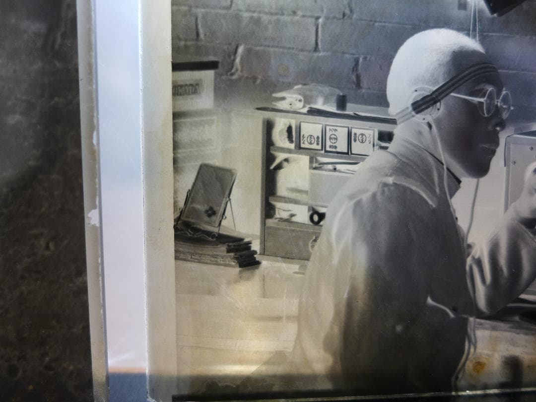 珍品　時代物　戦前　上海事変頃？陸軍　新野部隊通信員？　ガラス乾板3点　ネガ