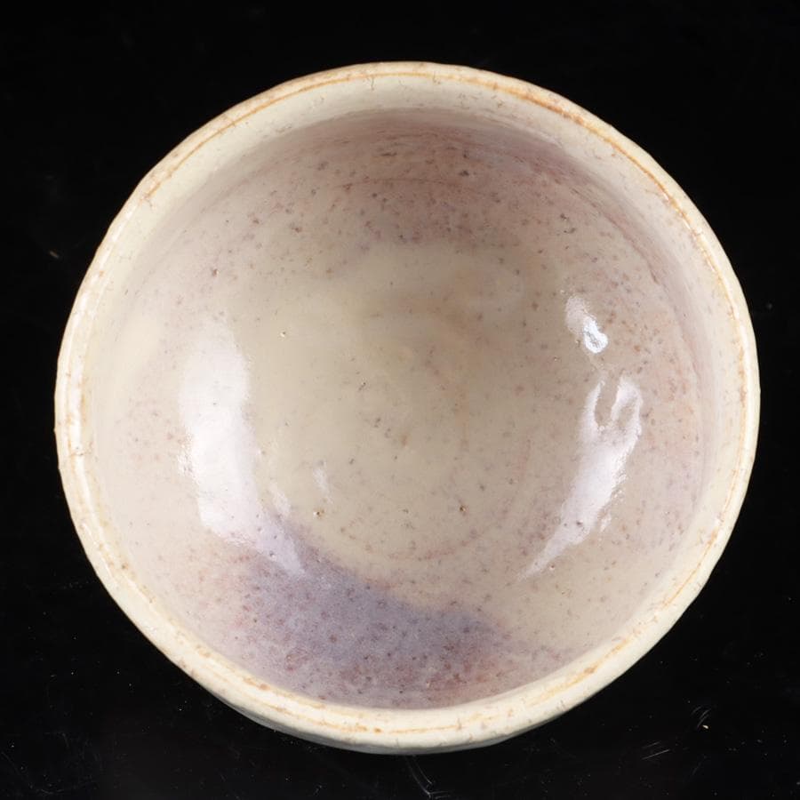 Y3122-89 茶道具 萩焼 天鵬山 廣瀬淡雅 萩茶碗 共箱　　BBB