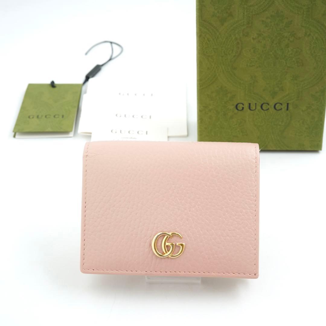 ✨新品未使用✨　GUCCI ミニ財布　GGライン　GG柄　マーモント　折り財布