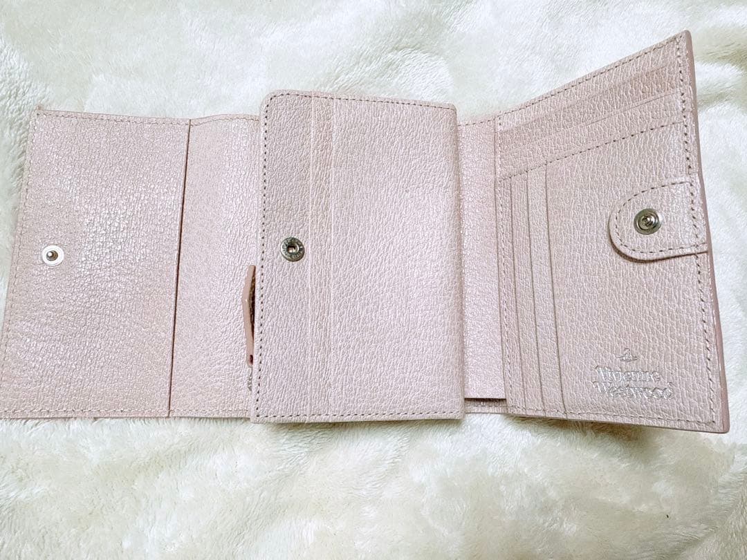 ヴィヴィアンウエストウッド 二つ折り財布 ミニウォレット ピンク