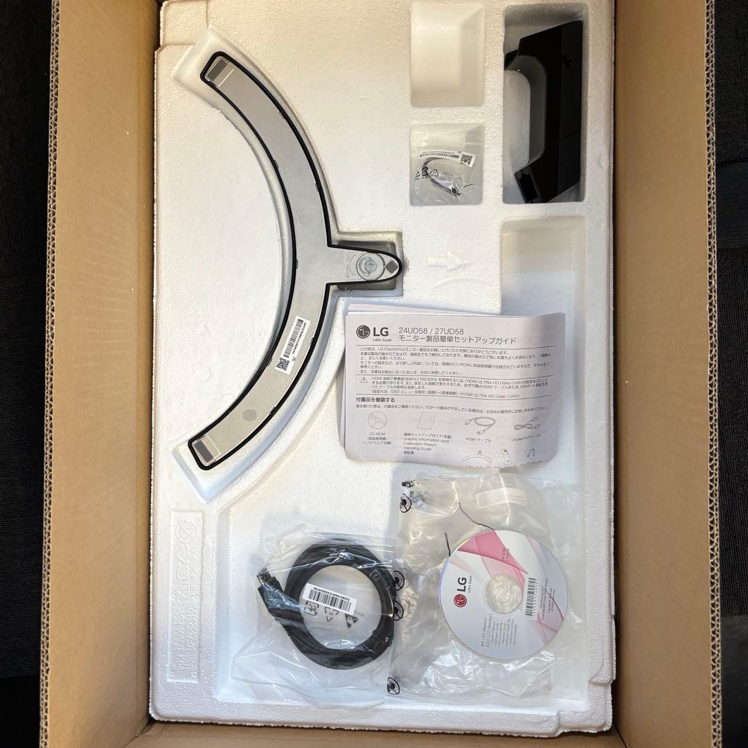 LG モニター ディスプレイ 24UD58-B 23.8インチ/4K