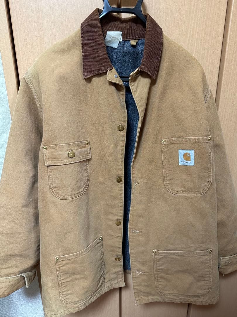 ぷ*ん様 Carhartt ミシガンチョアコート/ 襟コーデュロイ/裏地ブランケ