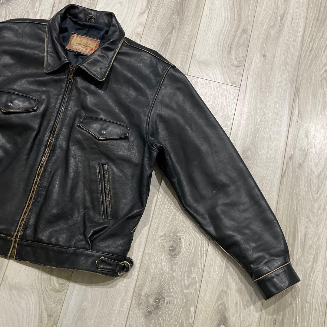 80s Lee TREVOR 2XL レザージャケット ライダースジャケット