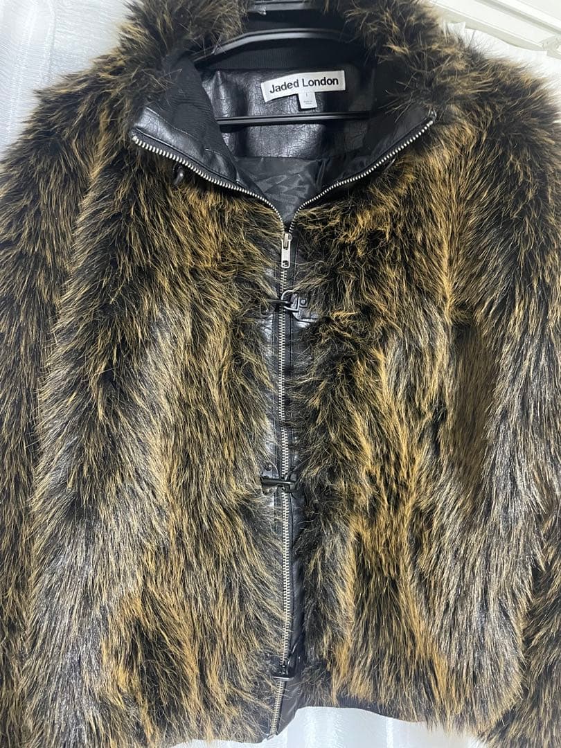 ジャケット・アウター Jaded London Brown Mendoza FauxFurJacket