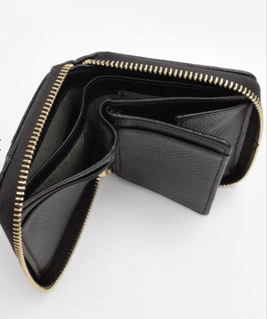 Vin 　ラウンドファスナー　レザーミニウォレット