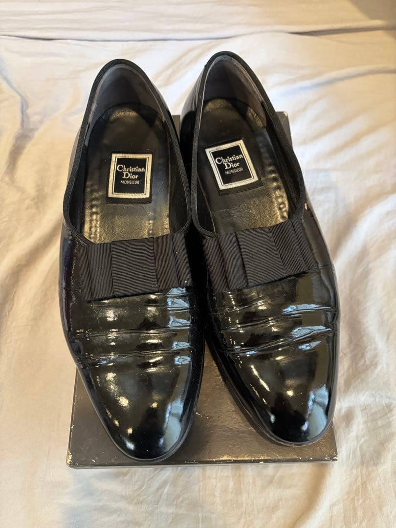 マ*ナ様 Christian Dior Monsieurエナメルドレスシューズ黒