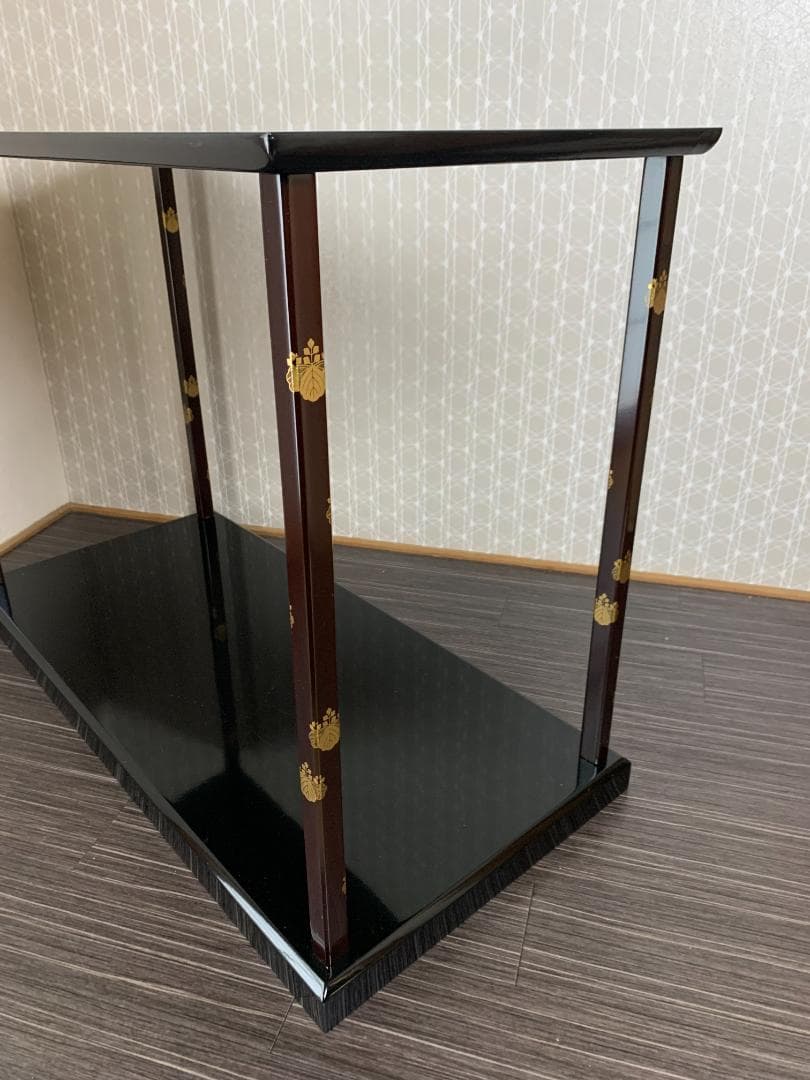 塗師 中村宗悦作 鵬雲斎好写 桐蒔絵 木製 真台子 茶道具 替え柱付き 776