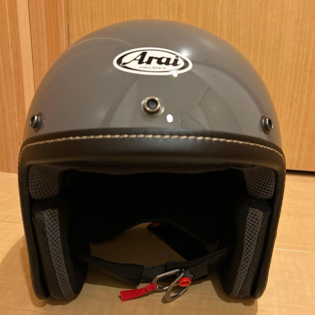 【美品】アライクラシックエアーグレー ジェットヘルメット