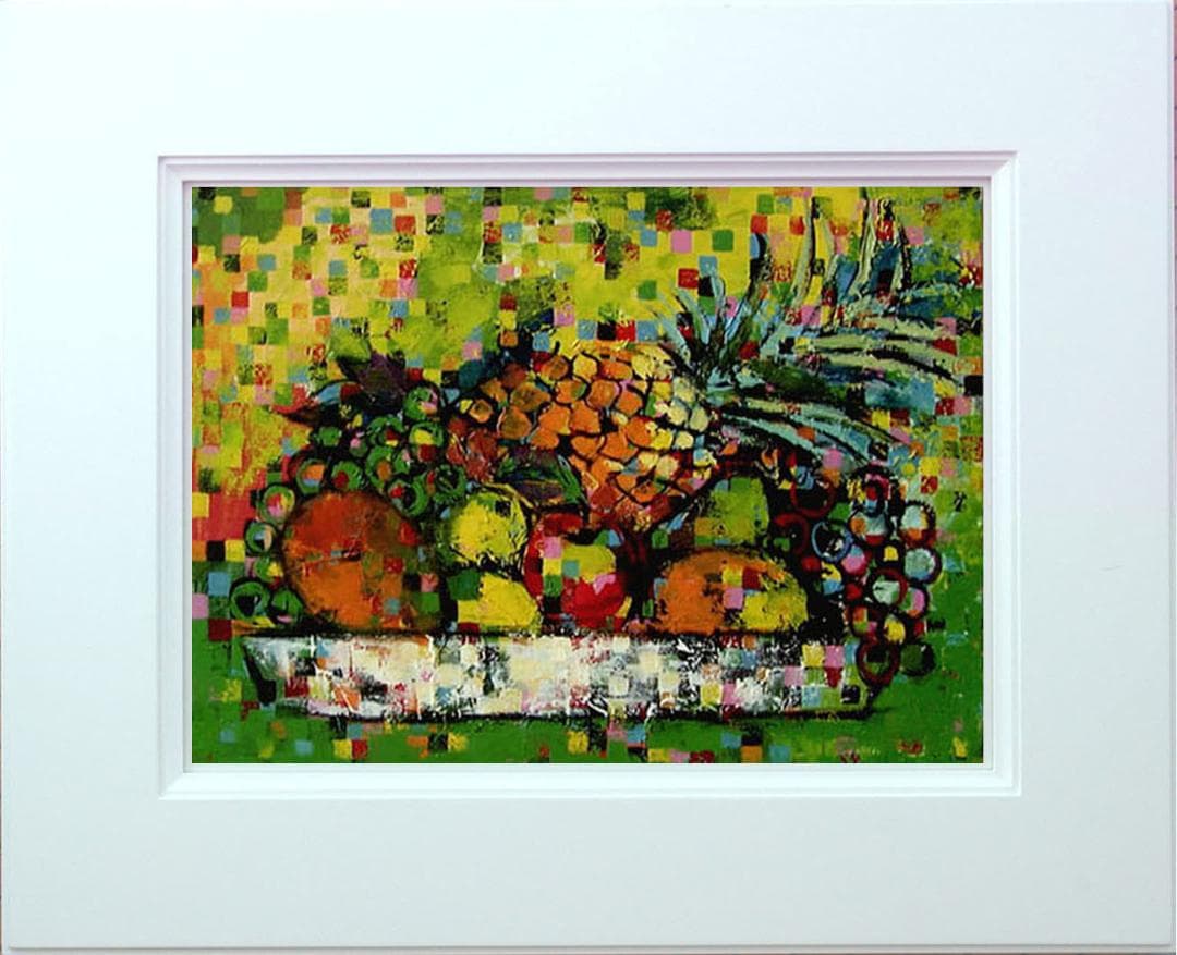 油絵 絵 絵画 インテリア uF6-061103 果物 静物