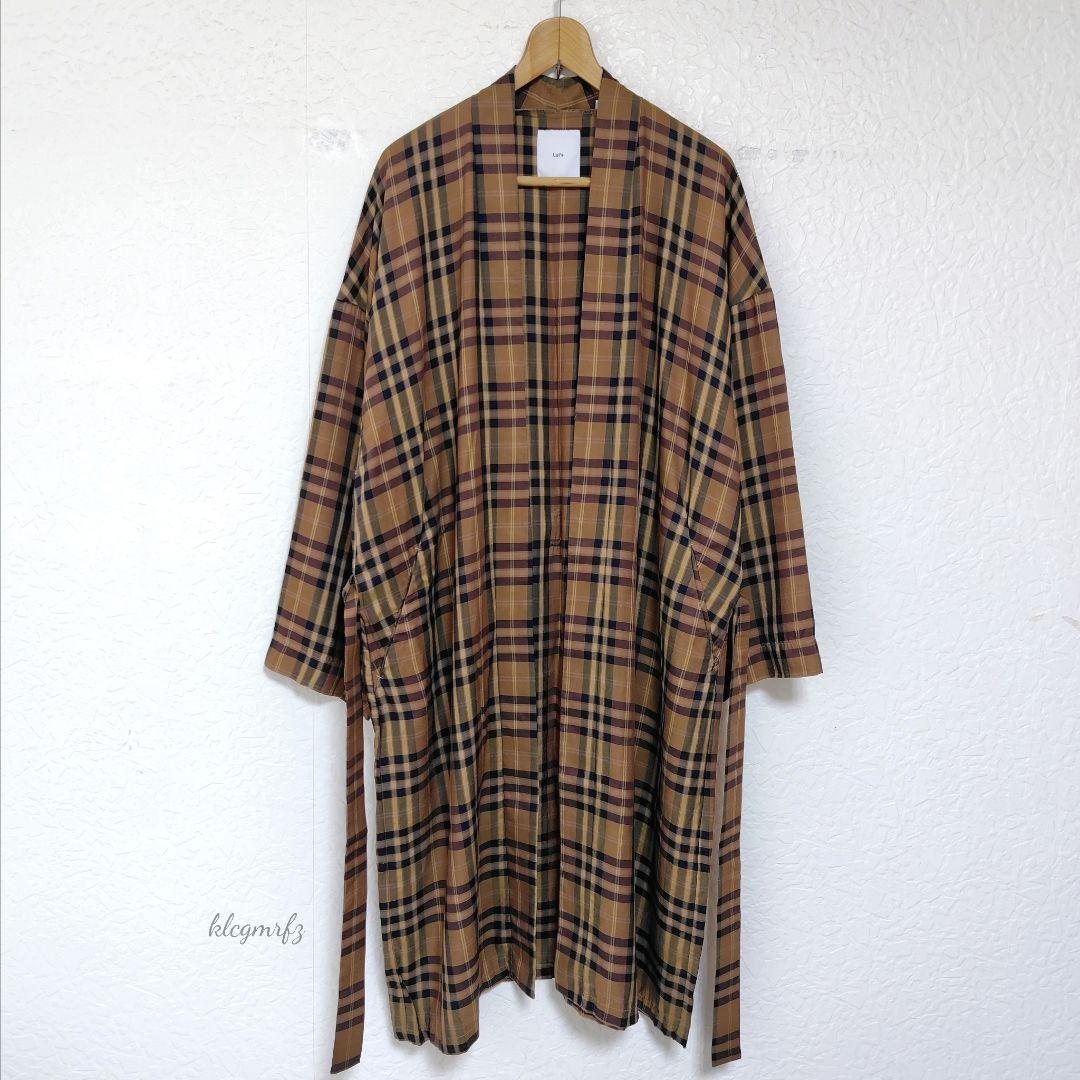 美品 Lui's キュプラ 羽織り シャツ コート ロング ガウン ルイス