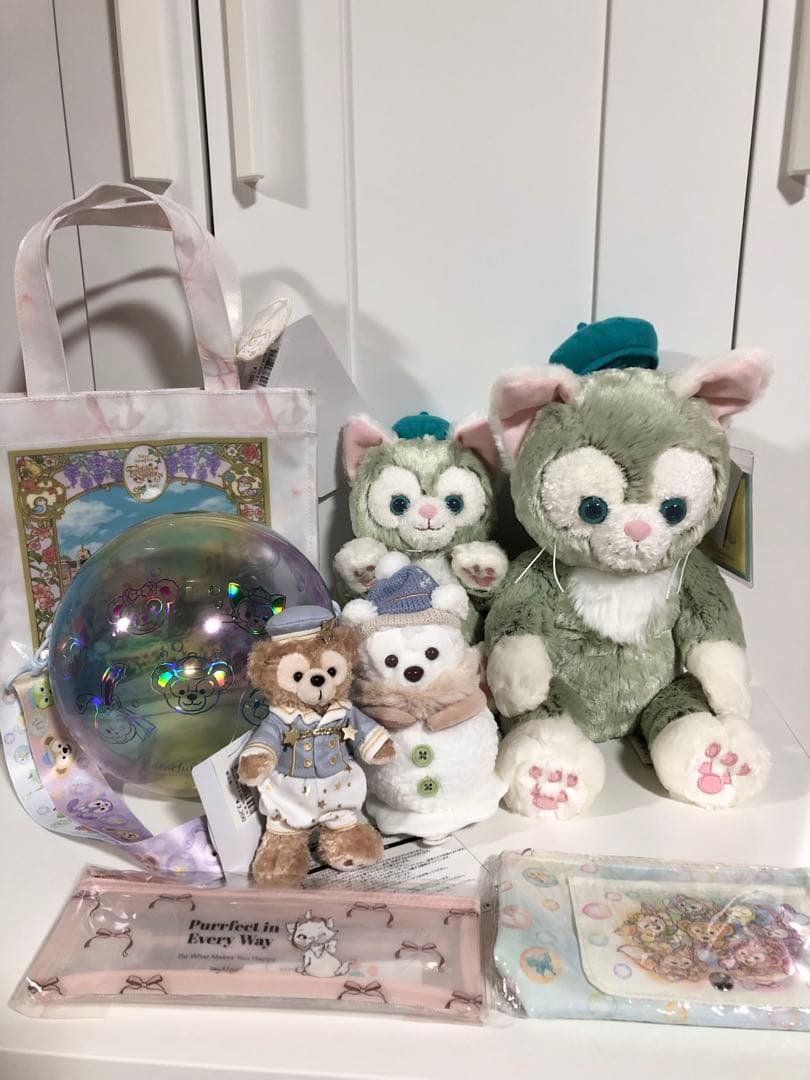 新品　ディズニー　ダッフィー　ジェラトーニ　ぬいぐるみ　FS バッグ　ぬいば