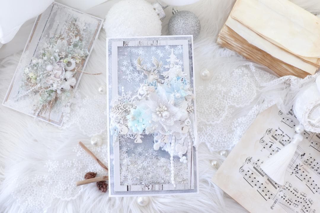 WINTER ❄グリーティングカード♡シェイカー