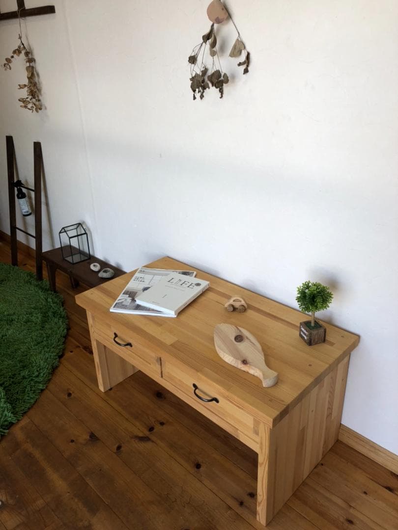 シンプル♡ローテーブル★ローデスク★ミシン台★カントリー★インテリア北欧