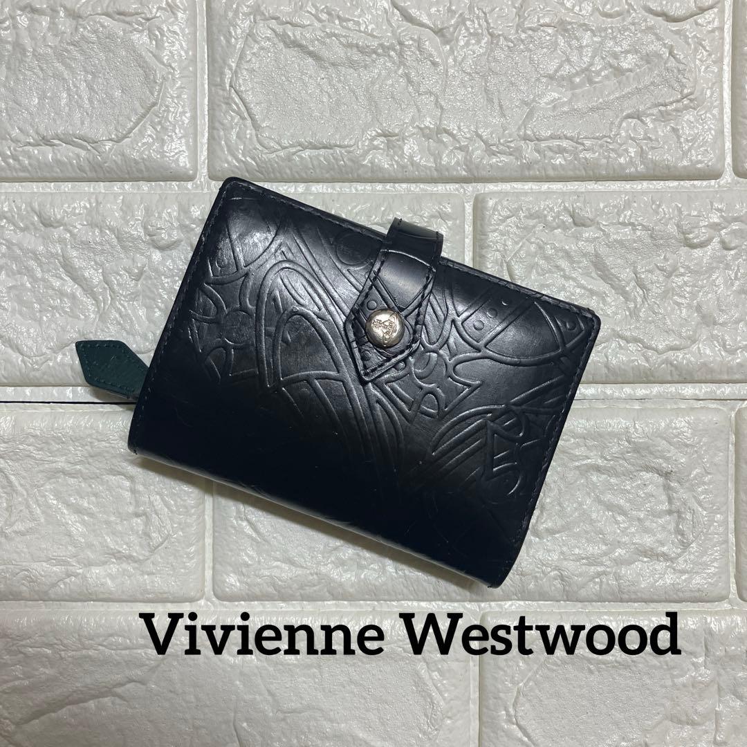 Vivienne Westwood 折り財布　財布　ブラック　グリーン