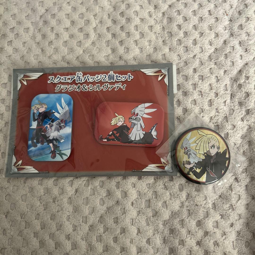 ポケモン グラジオ&シルヴァディ 缶バッジ 2点セット
