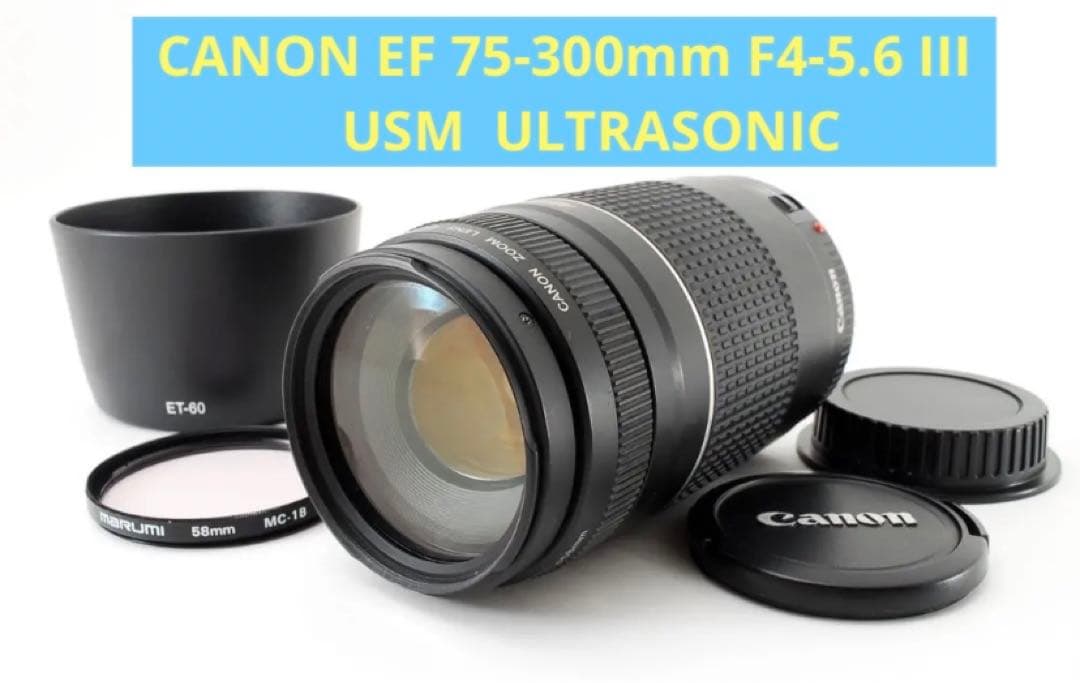 イベント☆スポーツ☆フード付き☆キャノン Canon EF75-300㎜☆