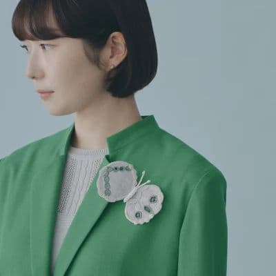 【完売品】ミナペルホネン sound drop コサージュ