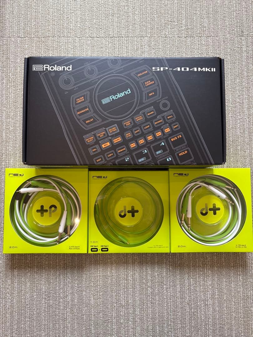 Roland SP404MK2 oyaide ケーブル3種セット