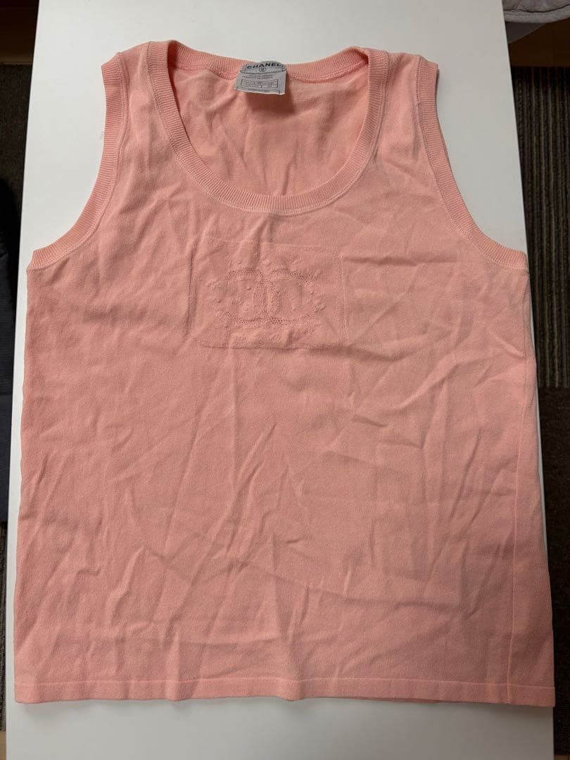 【週末限定値下げ】CHANEL ピンク タンクトップ サイズ40