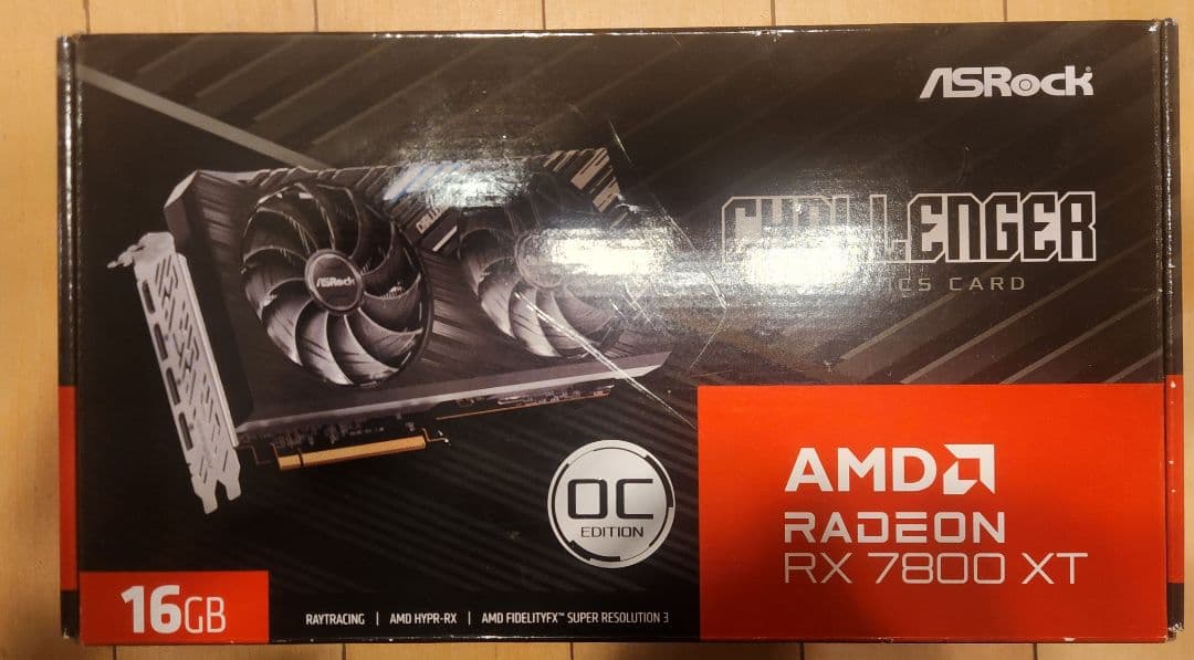 グラフィックボード・グラボ・ビデオカード ASRock Radeon RX 7800 XT OC Edition 16GB