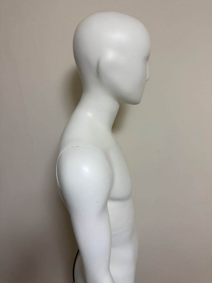 男性　全身トルソー　マネキン　白　高さ調整可能　ディスプレイ　店舗用品　ビジネス