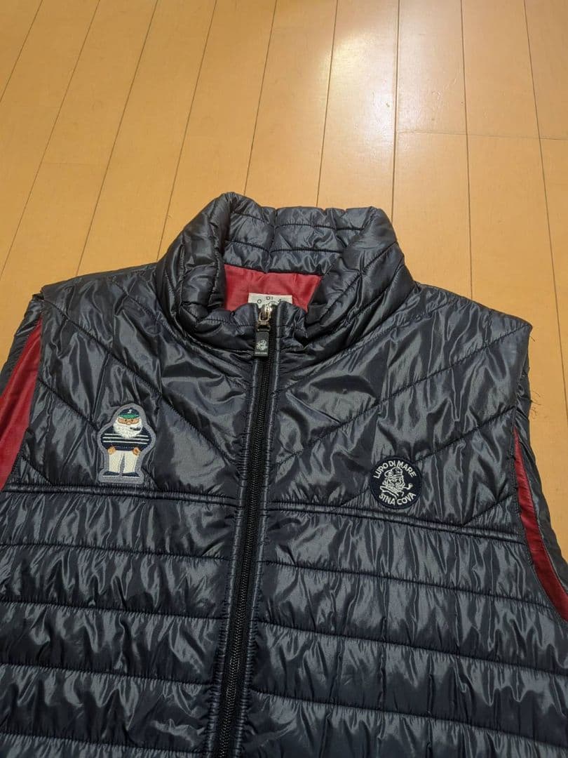 黒いキルティングベスト サイズIII