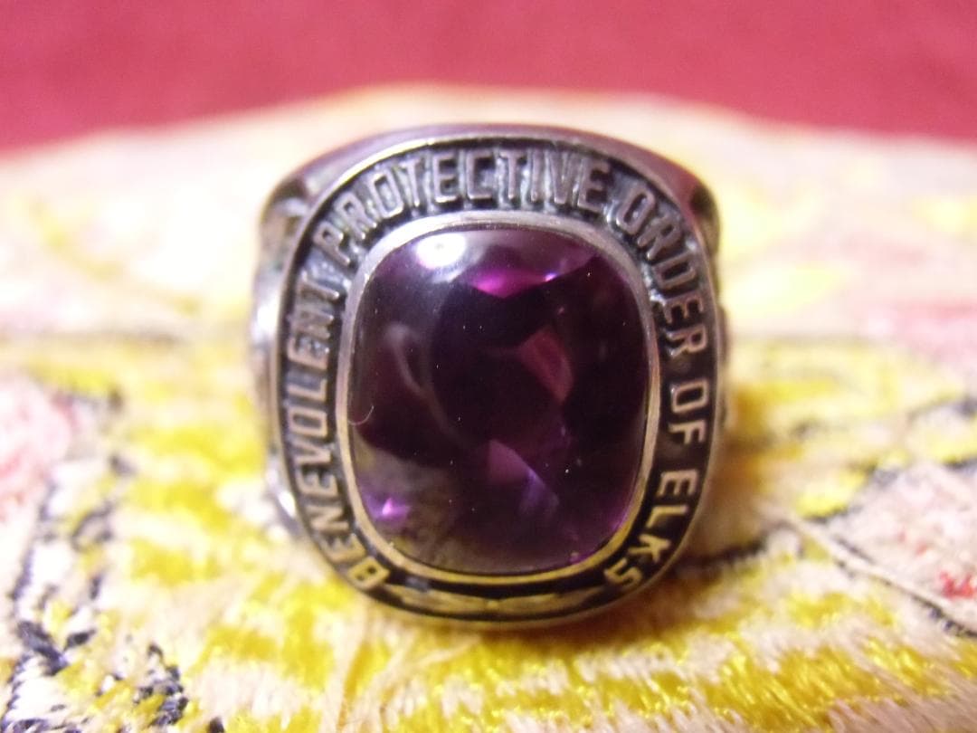 ★アメリカ＊結社＊Ｂ・Ｐ・Ｏ・Ｅパッチ＆９２５銀製リング＊２２号（実物）