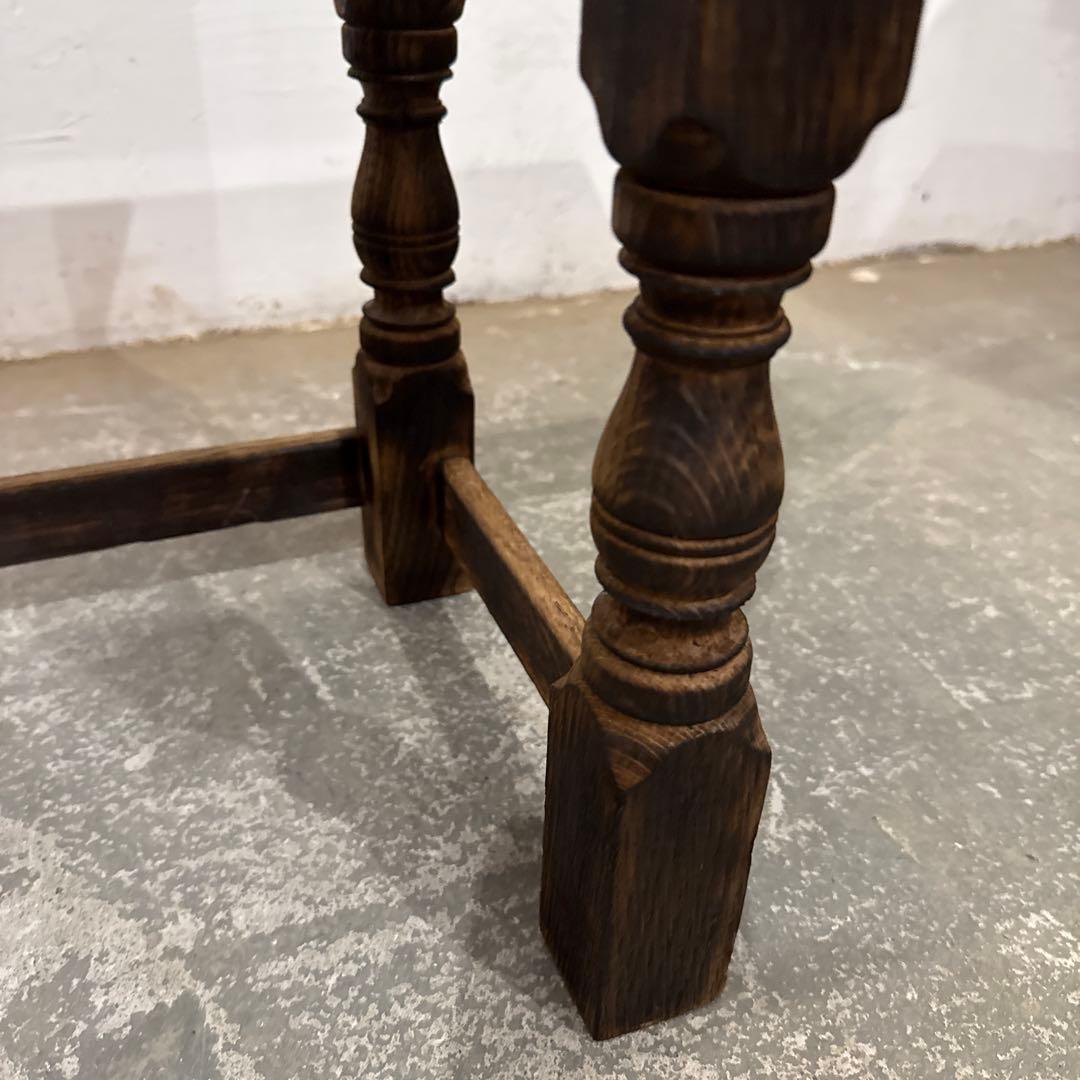 ビンテージ　木製サイドテーブル　大