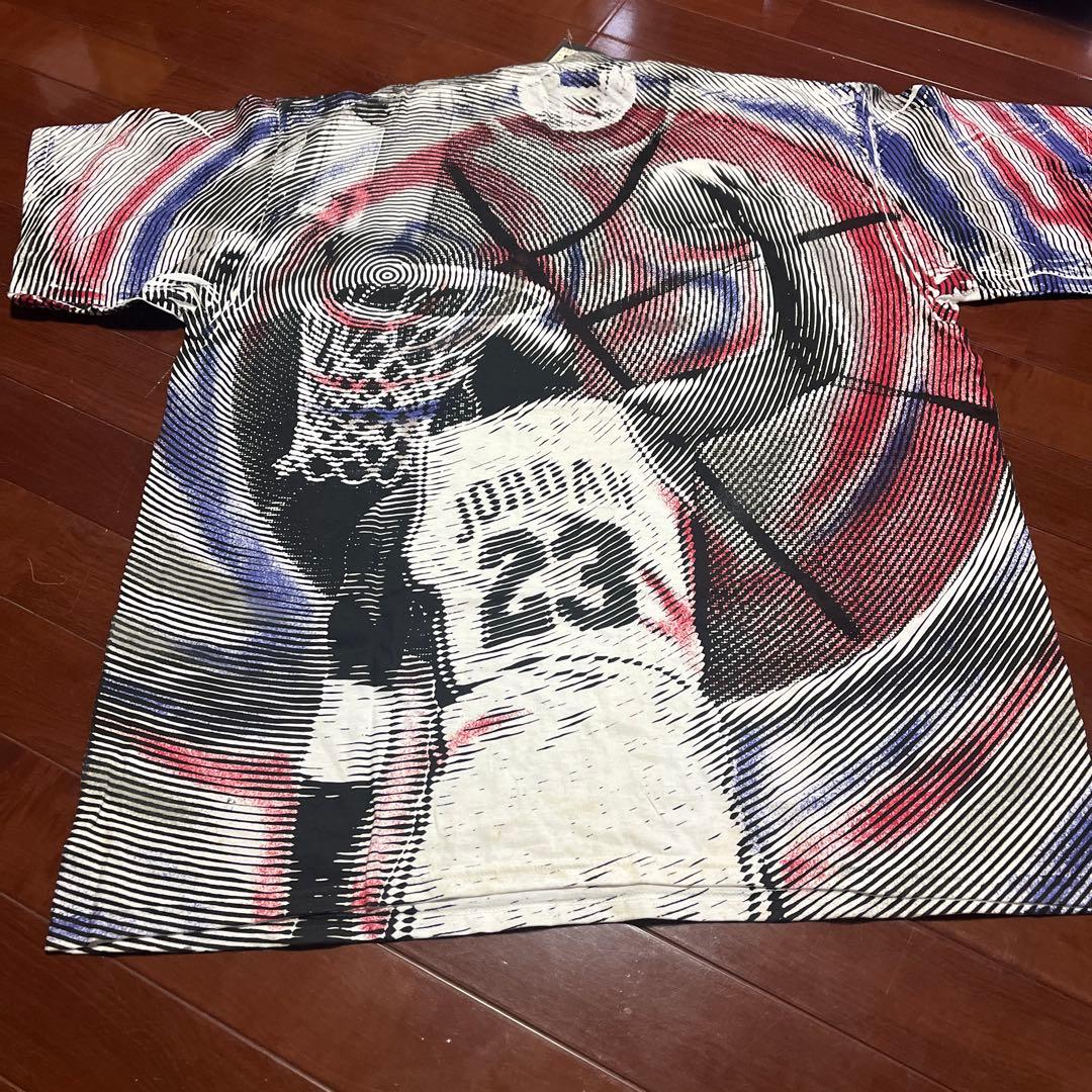Nike 1991 USA製 Jordan ジョーダン 総柄 Tシャツ XL