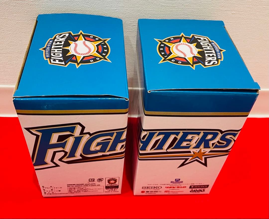 大谷翔平 OHTANI 日ハム時代　ボブルヘッド人形　SEIKOロゴ　二刀流2体