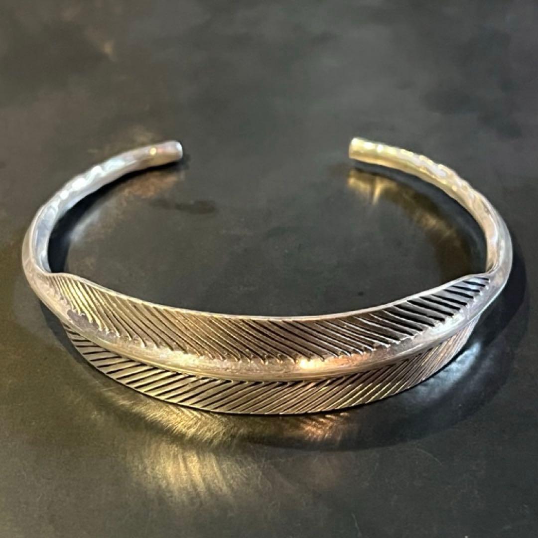 SILVER925 LEAF DESIGN BANGLE/シルバー/バングル