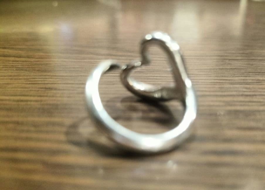 ティファニー　シルバー オープンハート　ハート型オープンリング