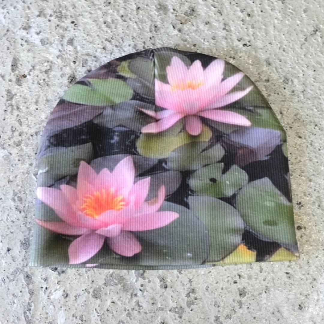 labyrins 蓮 ビーニー picture beanie lotus 帽子