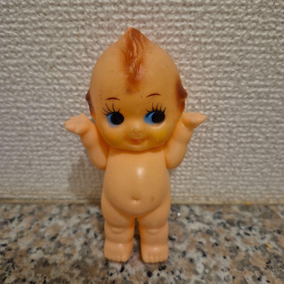 キューピー　羽根の色がない　激レア　昭和レトロ　ヴィンテージ　約10センチ