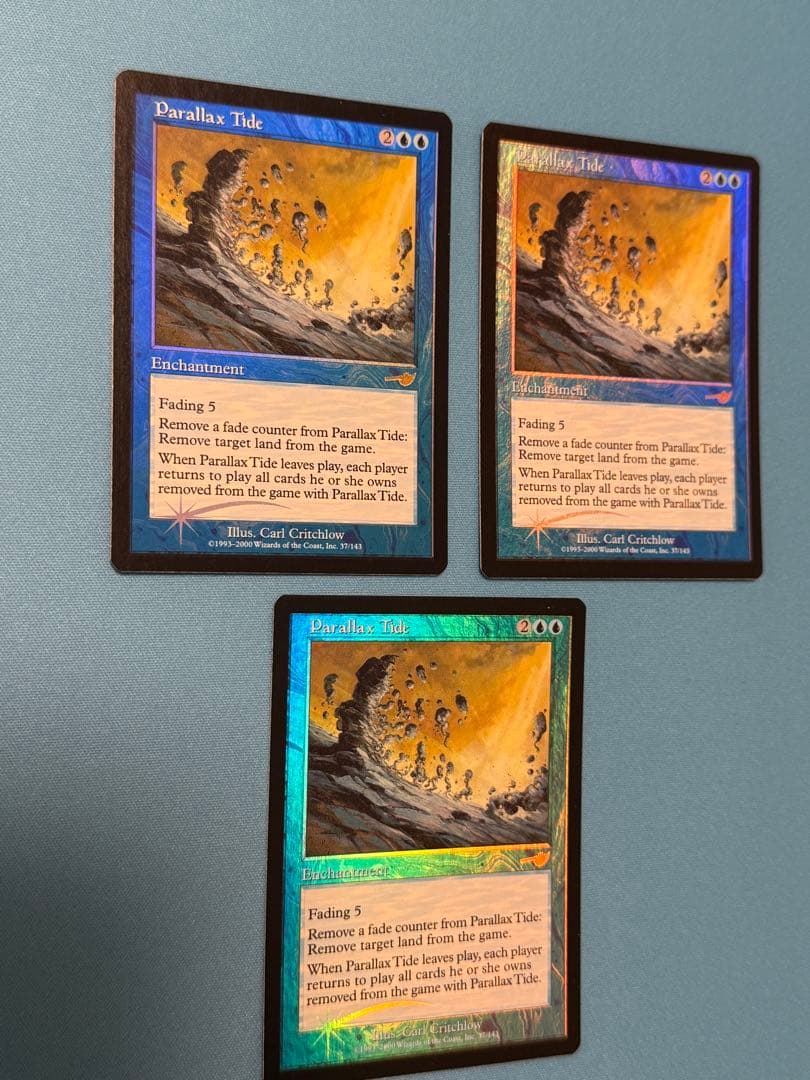 パララクスの潮流　英語foil 3枚セット