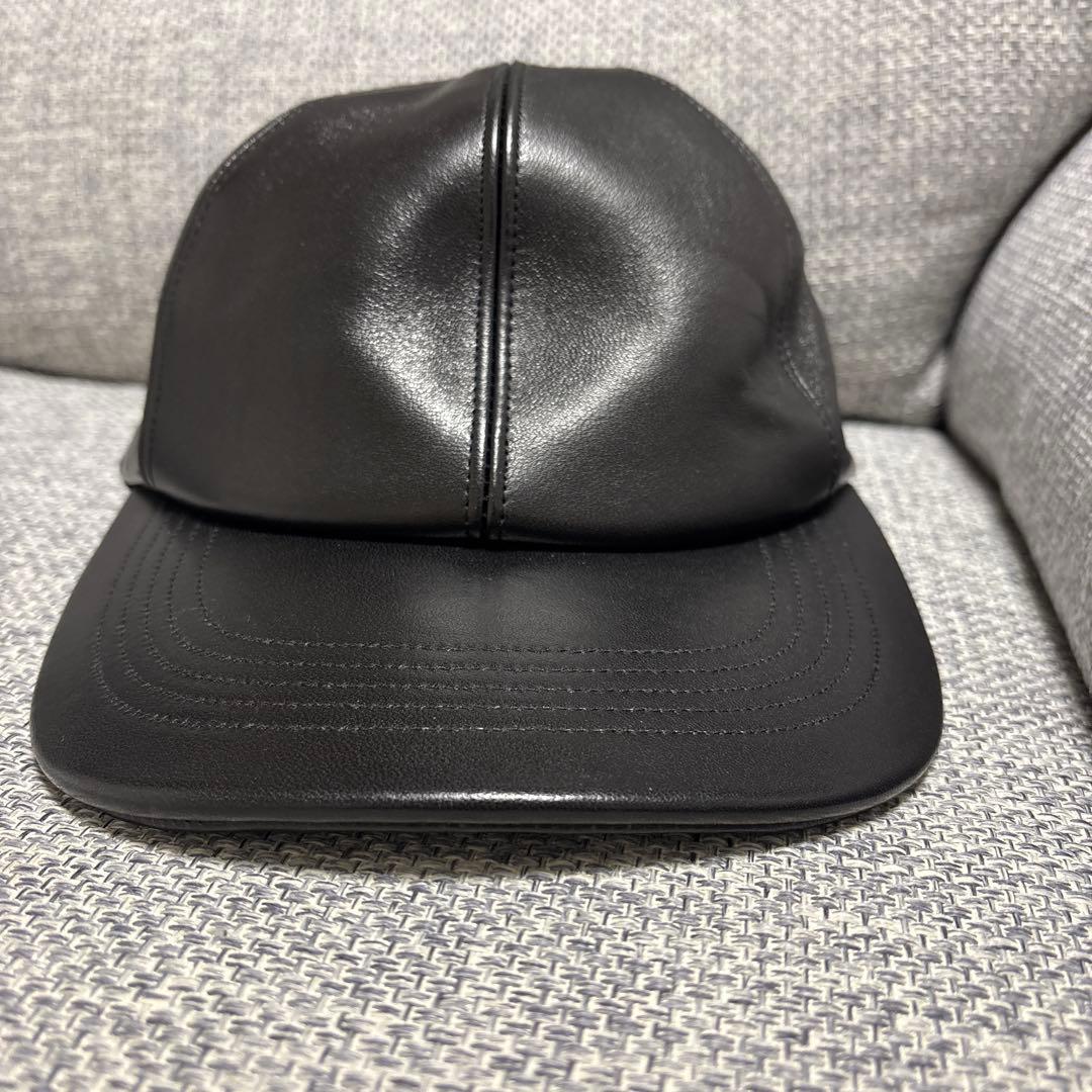 beautiful people 黒レザーキャップ
