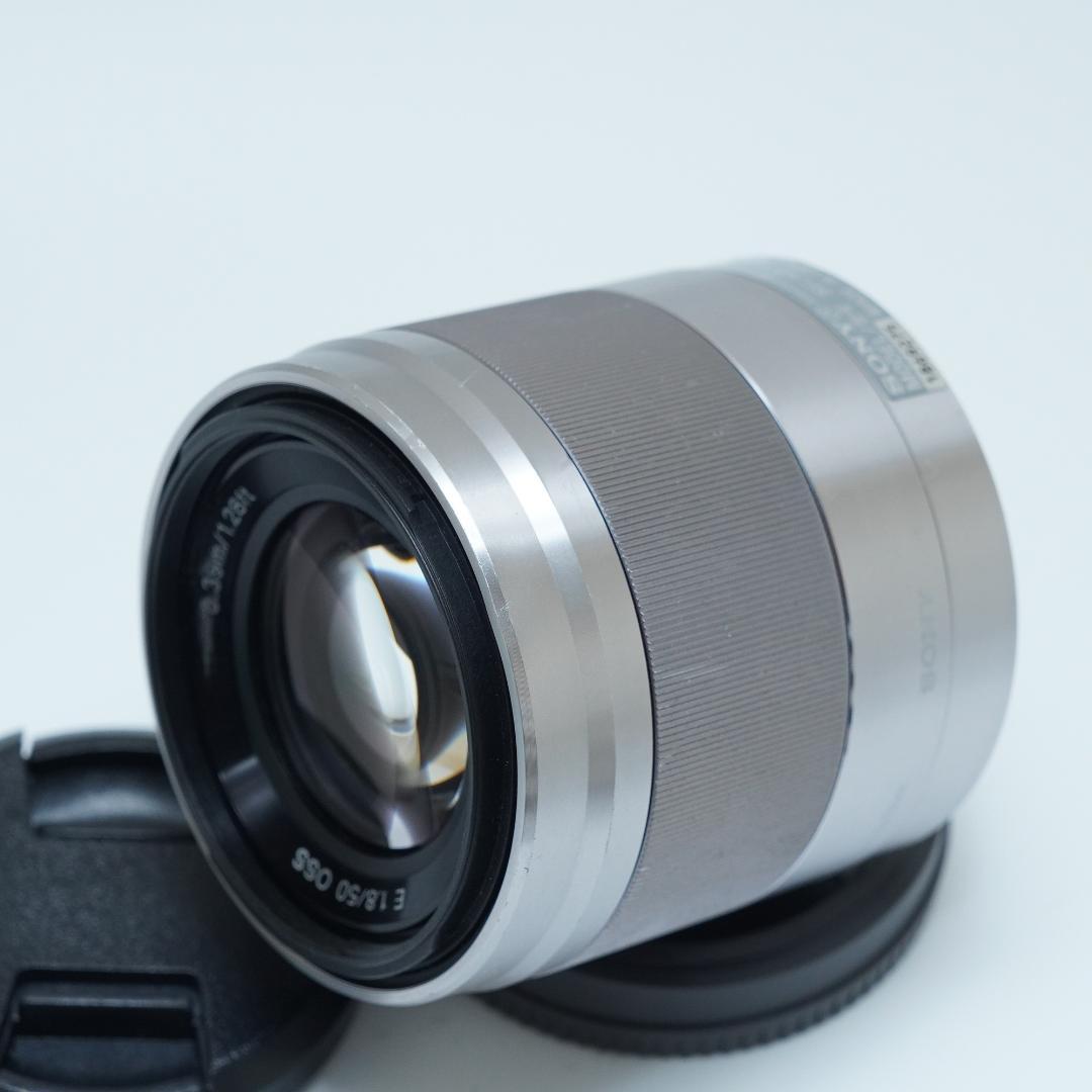 SONY ソニー E 50mm F1.8 OSS シルバー SEL50F18