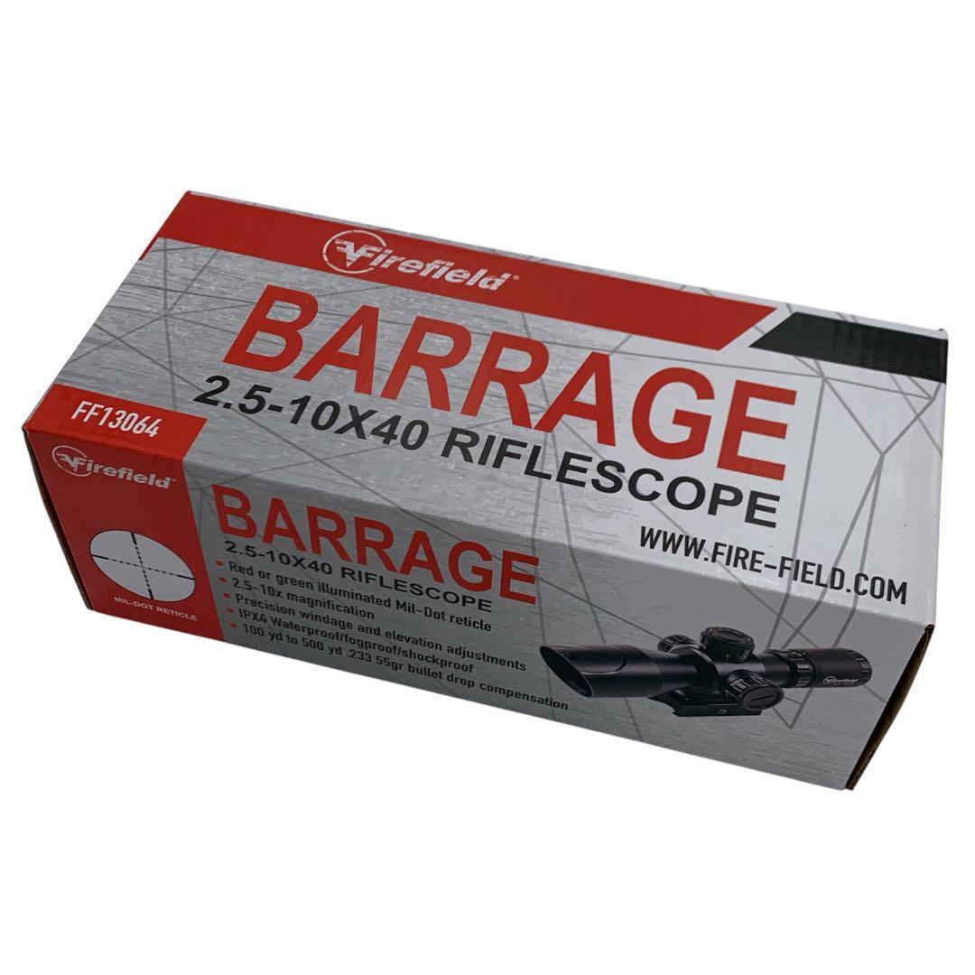 Firefield FF13064 2.5-10x40 ライフルスコープ 実物