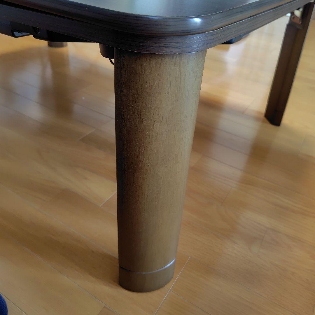 フラットヒーター折れ脚こたつ フラットモリス 105cmx75cm　送料無料