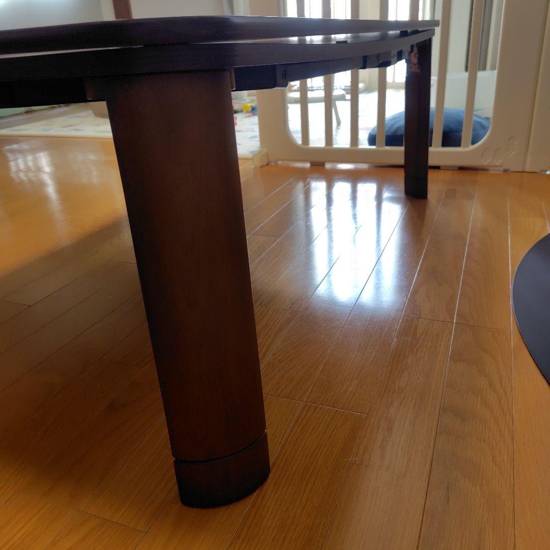 フラットヒーター折れ脚こたつ フラットモリス 105cmx75cm　送料無料