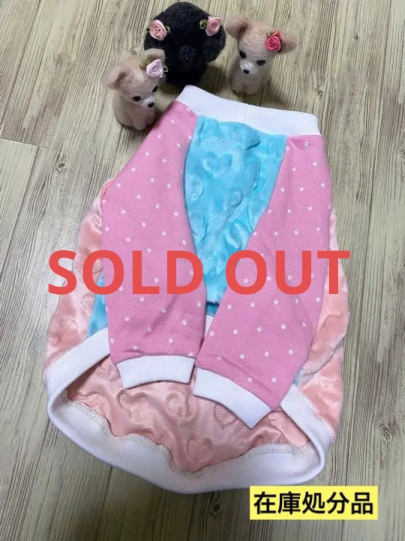 犬服  ラグラン(Ｌ)   ꒡̈⃝Lily꒡̈⃝ハンドメイド  在庫処分品