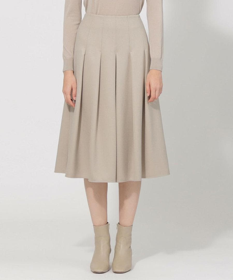 374t*美品 大きいサイズ エポカ EPOCA ウール混 フレアスカート